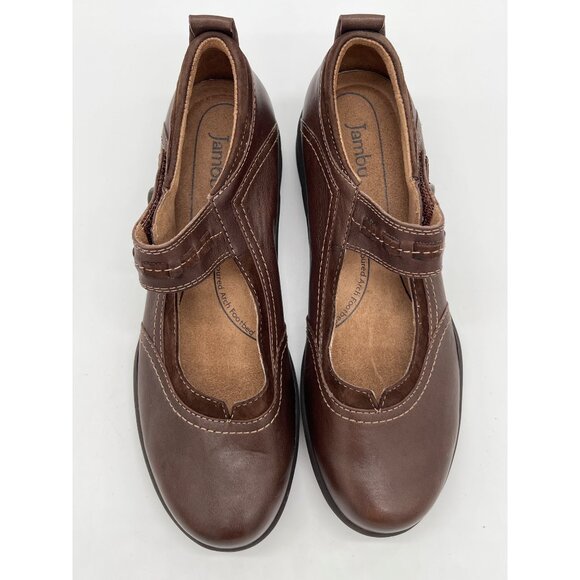 Jambu Emily Vegan Leather Mary Jane Shoes Size 8M Brown Womens Comfortable & Sty - Picture 6 of 8